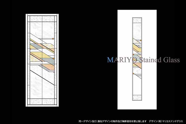 ステンドグラスデザイン画-滋賀県